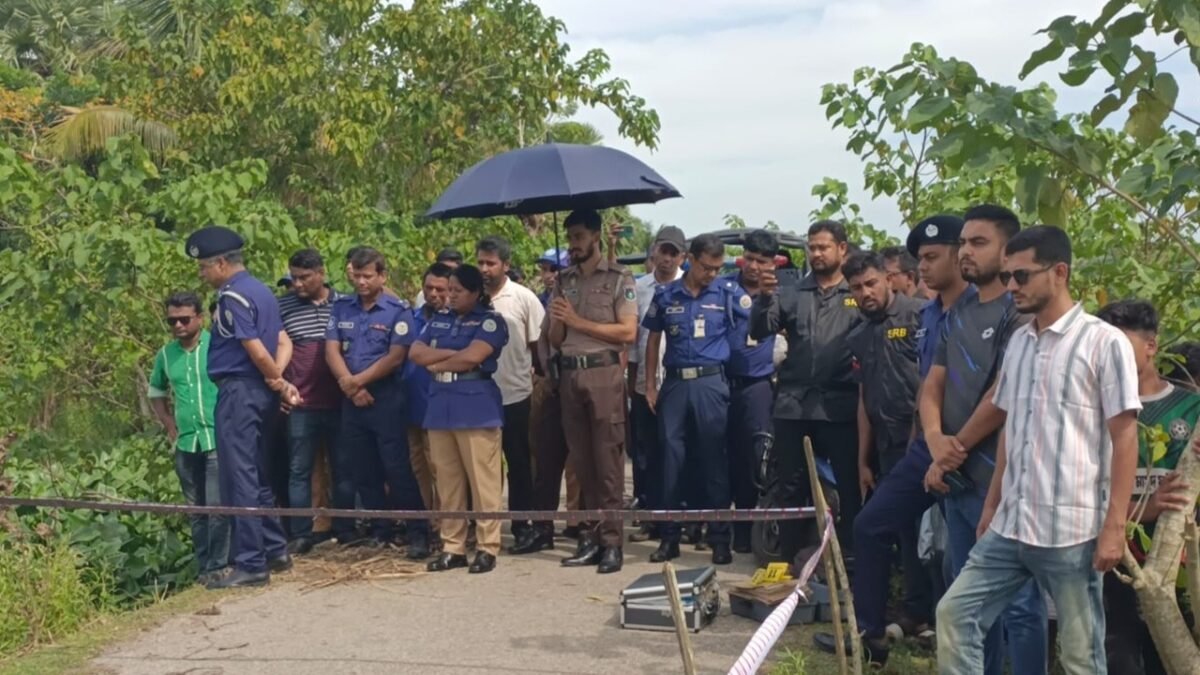 ঝালকাঠির রাজাপুরের কতবেলতলায় মরদেহ উদ্ধারের স্থান