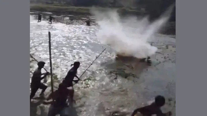 পাটগ্রামের বুড়িমারী সীমান্তে বিএসএফ সদস্যদের অনুপ্রবেশের ঘটনাস্থল